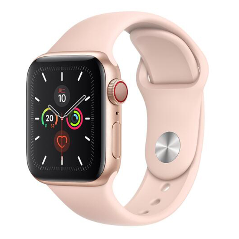 苹果Apple Watch Series 5 铝金属系列GPS+蜂窝数据版44毫米金色铝金属